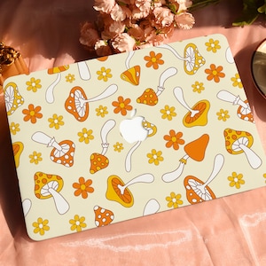 Mushroom Garden Hard Protective Personalize Macbook Case for 2022 M2 13.6 A2681 MacBook Air/Pro 13 14 16 15 inch Laptop