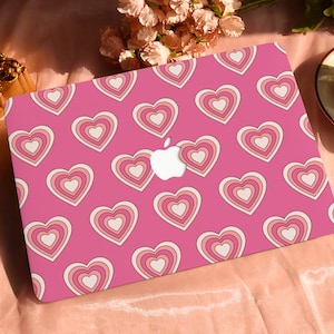 Pink Love Hard Protective Personalize Macbook Case for 2022 M2 13.6 A2681 MacBook Air/Pro 13 14 16 15 inch Laptop