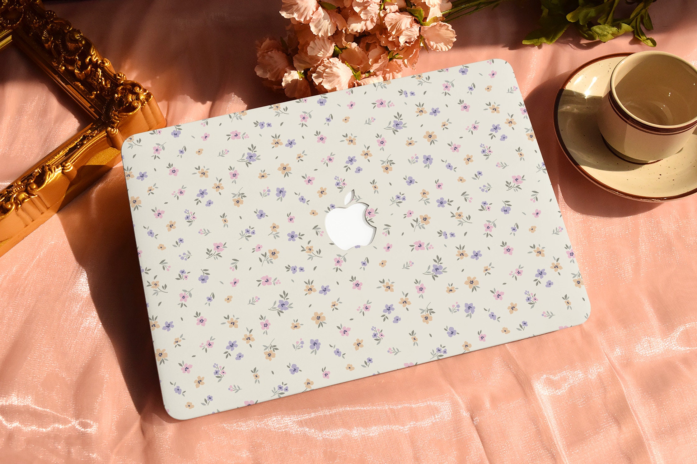Flower Farm Hard Protective Personalize Macbook Case for 2022 M2 13.6 A2681 MacBook Air/Pro 13 14 16 15 inch Laptop