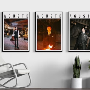 Agust D SUGA Yoongi Begin BTS Poster Set of 3 (Digital Download)