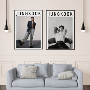 Jungkook Seven BTS Poster Set of 2 (Digital Download) | Digital Wall Art | Kpop Wall Art | Digital Download