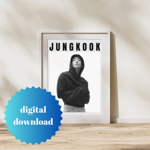 Jungkook Calvin Klein BTS Poster: Kpop Wall Art (Digital Download)