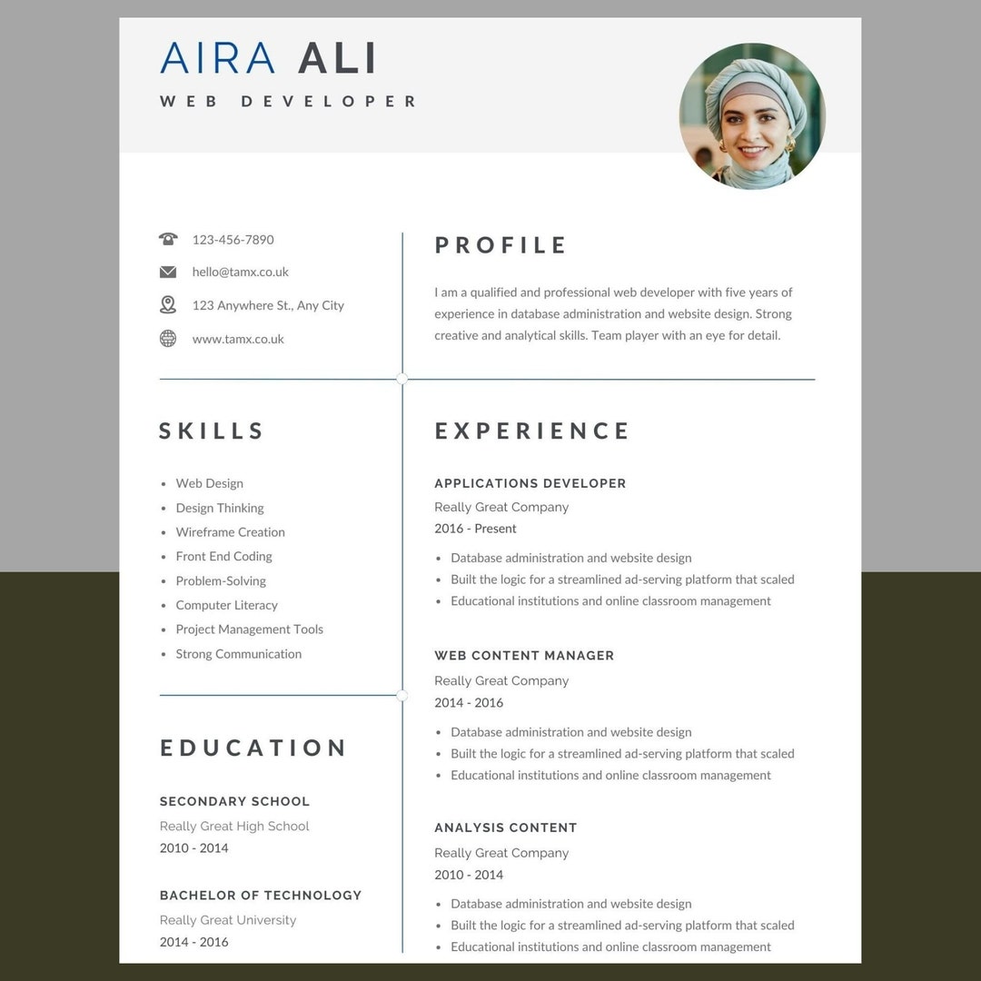 Resume Template With Photo Professional - Il 1080xN.4241699391 Ryom 