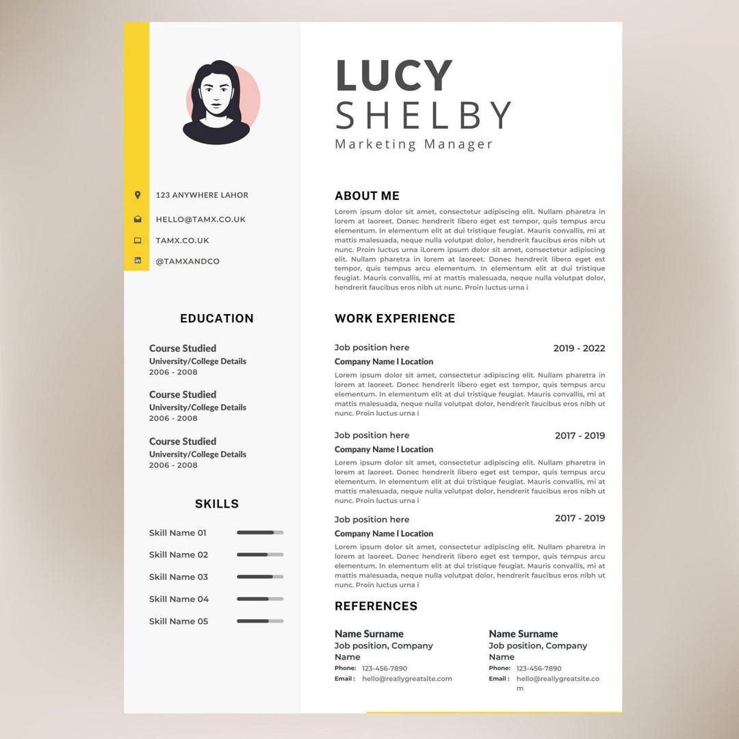 Resume Template With Photo Professional - Il 1080xN.4196343394 2rp8 