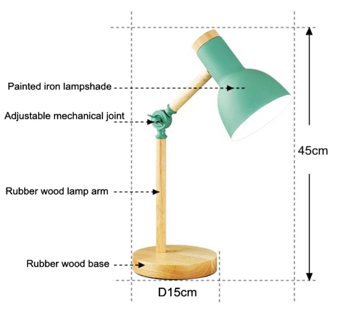 Wooden Desk Lamp Natural Table Light Bedside Reading Light Etsy UK
