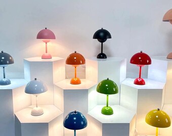 Mushroom Lamp | Desk Light | Reading | Bedside | Lounge | Lighting | Wood | Office | Minimalist | Study | UK | USA | EU | Contemporary