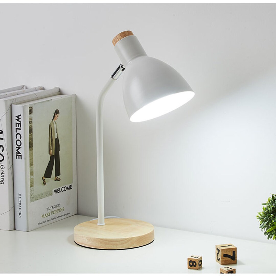 Colourful Desk Lamp Pen Holder Table Light Bedside Reading Etsy