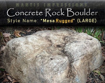 Large Fake Rock Boulder MESA RUGGED (Made-to-Order) Local Atlanta Pickup Only