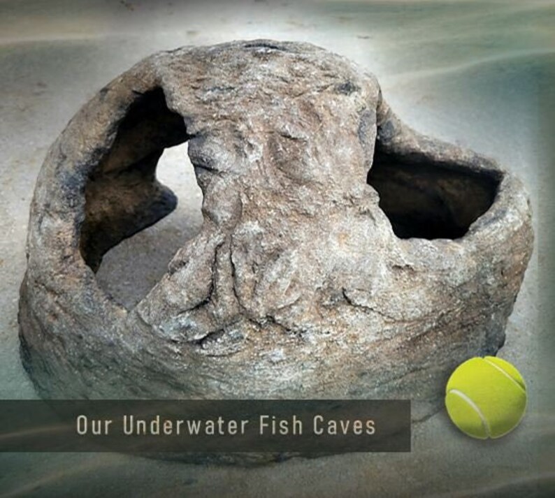 Large Fish Cave for Koi Pond reinforced Cement Madetoorder Etsy