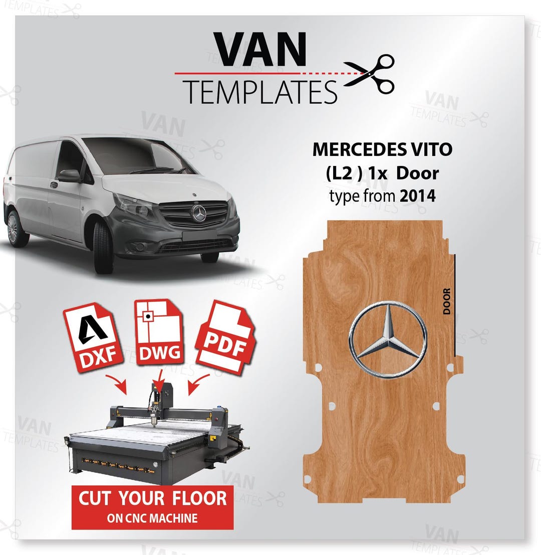 Vito VITO DXF FLOOR Template -L2 / Mwb-1x Right Side Door-type From