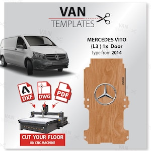 Gabarit de sol VITO DXF-L3/lwb-type à partir de 2014- Ply Lining Floor-DXF, Mercedes, Van Plywood