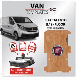 Fiat Talento L1 / swb - DXF FLOOR tipo dal 2016- Ply Lining CNC, Van Plywood