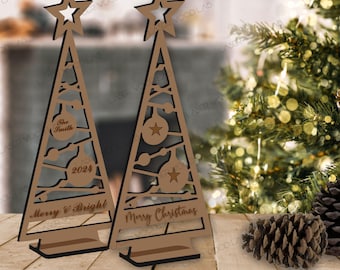 Christmas Tree Nativity Digital Download - DXF, CDR, Pdf, Svg, Ai Files for Crafting & DIY Projects