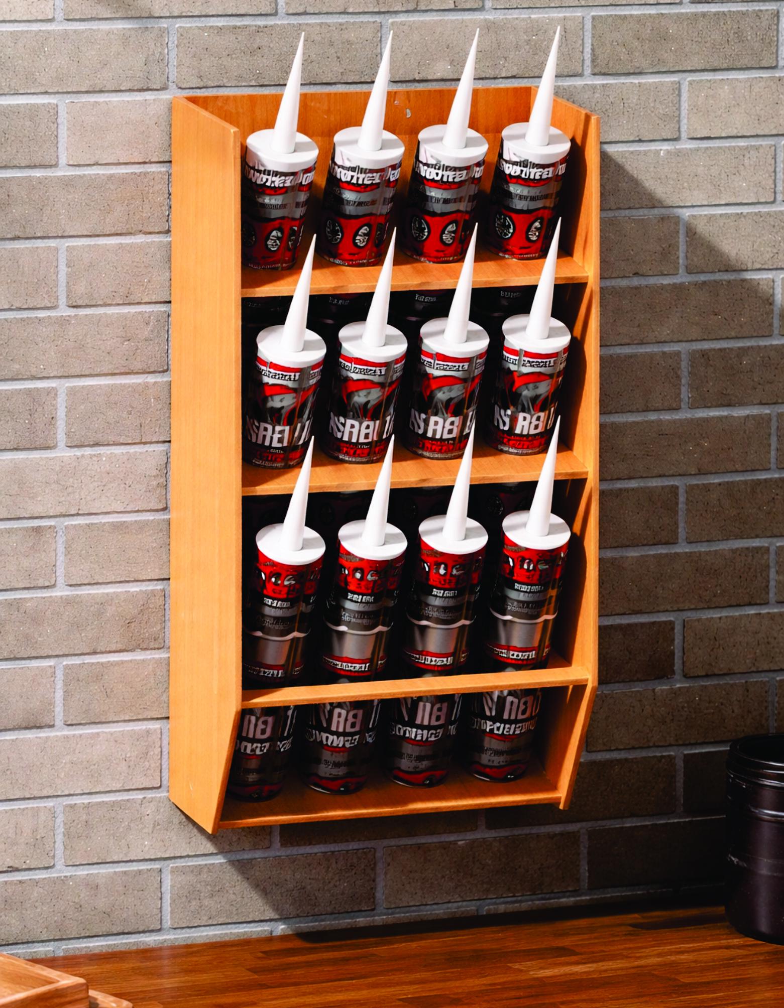 Caulk Tube Display Rack Caulk Tube Storage Rack SVG | Wall Mount Holder Laser Cut File | 12 ...