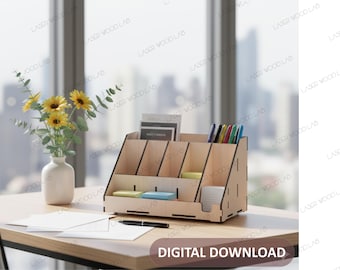 Laser Cut Desktop Organizer Plan | 3mm 4mm (Digital Download)