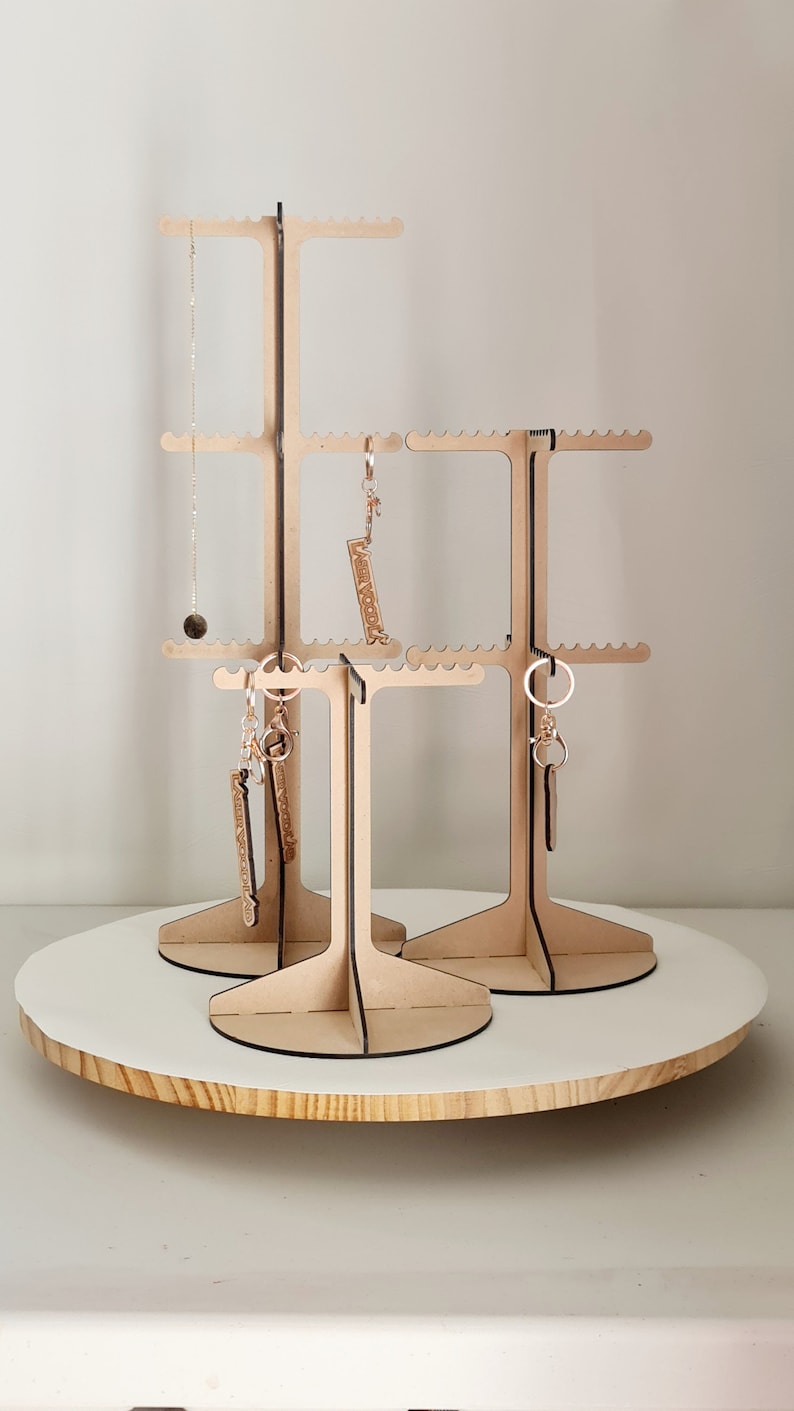 Keychain Display Stand Digital File 3 Different Height and Etsy