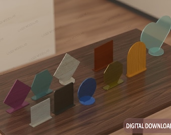 Plaque and Stand Laser Cut Files – svg dxf cdr eps ai (Digital File Only)