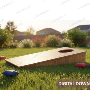 File di taglio laser per il gioco Mini Cornhole / compatibile con Glowforge (download digitale)