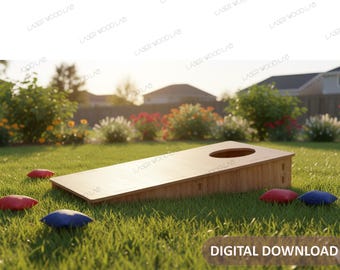 Mini Cornhole Game Laser Cut File | Glowforge Compatible (Digital Download)