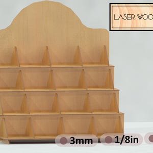 Display Stand digital file | Svg Cdr Ai Pdf Eps Dxf files | Vector file | Laser file | Market display | Stall display |