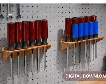 Screwdriver Storage Stand Laser Cut File | Tool Organizer (Digital File)
