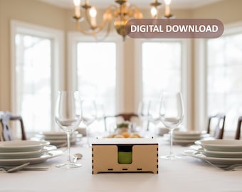 Serviette Box Digital File | SVG, AI, EPS | Laser Cut file |