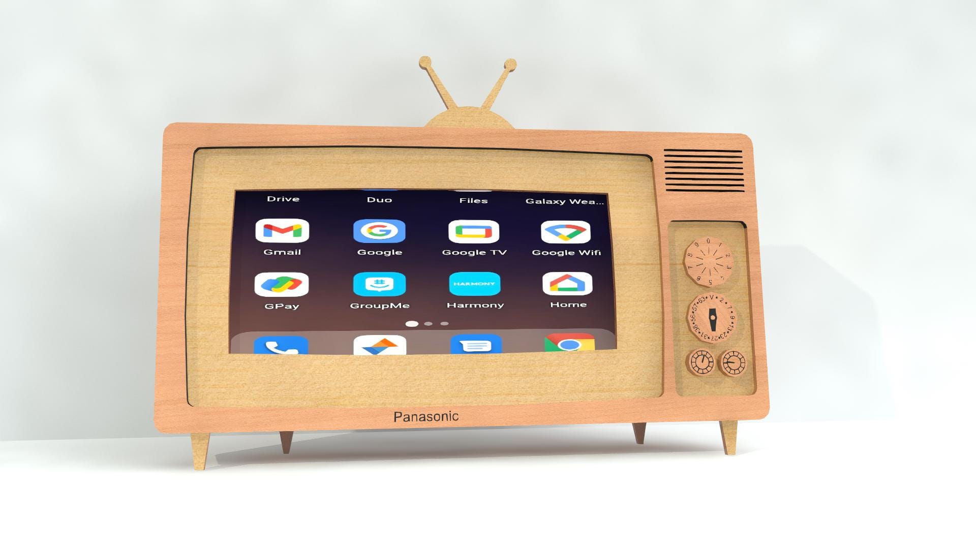 Tv File Front TV Stand for Mobile Phone | Digital File | Glowforge File| Vector File ...