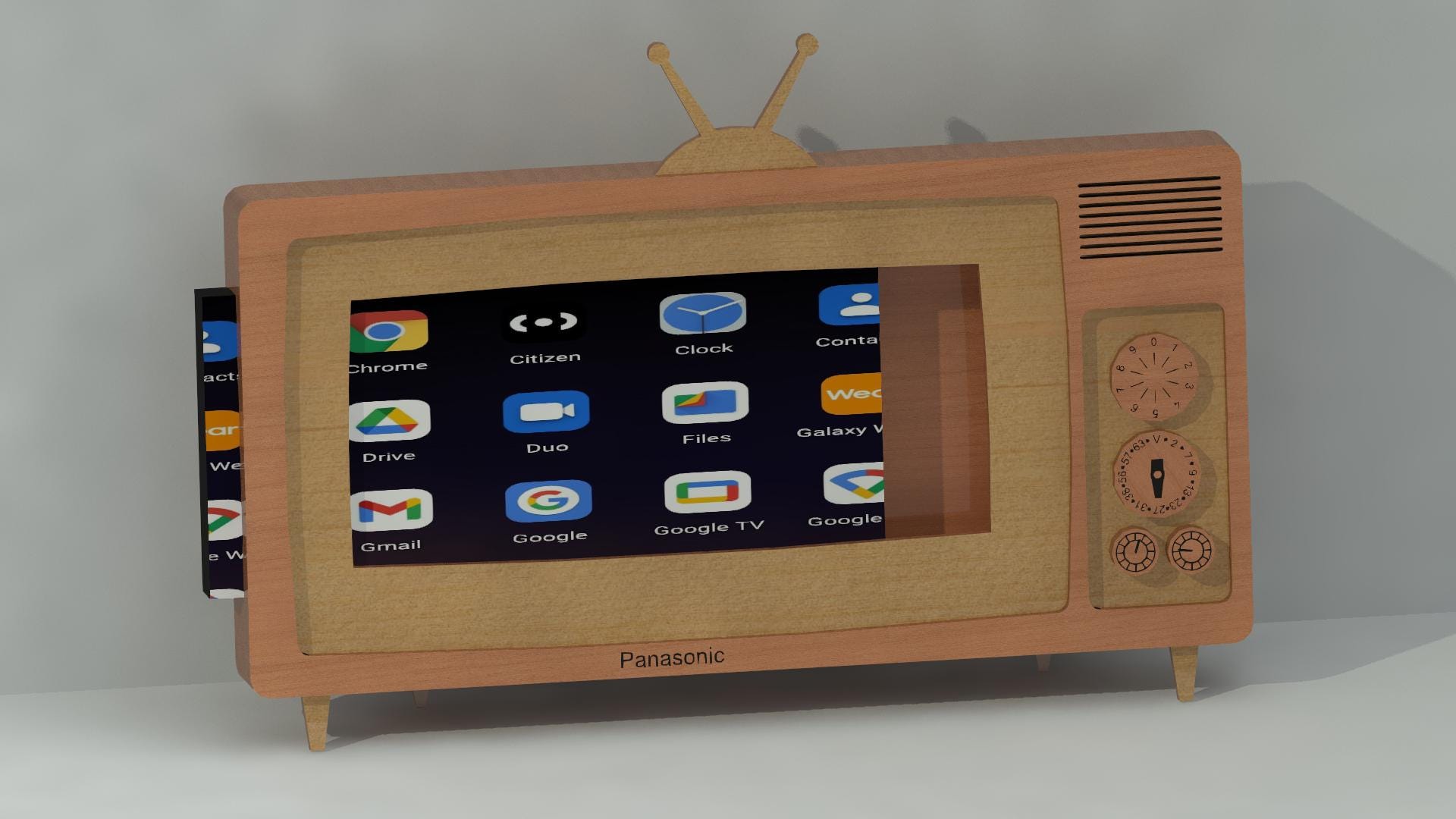 Tv File Front TV Stand for Mobile Phone | Digital File | Glowforge File| Vector File ...
