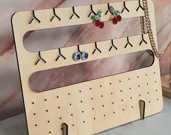 Earring Display and Necklace stand Digital File | SVG, AI, EPS, dxf | Laser Cut file |