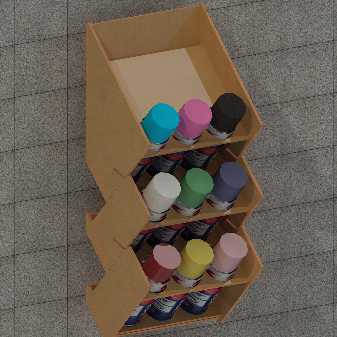 Spray Paint Can Holder File | SVG, Cdr, Eps, Ai, PDF, DXF Laser-ready ...