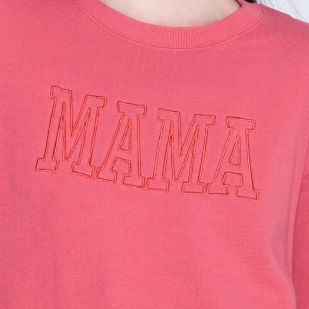 Personalized Sweatshirts Embroidered MAMA Pullover Sweatshirt - Etsy