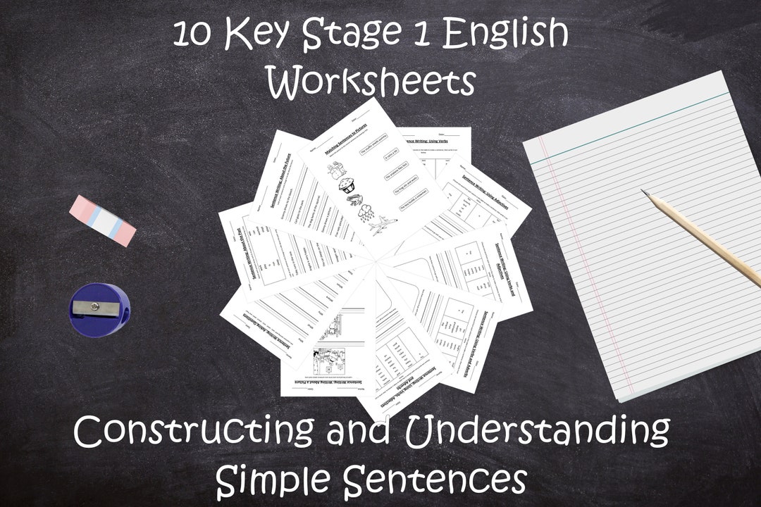 10 Key Stage 1 English Worksheets Constructing and Understanding