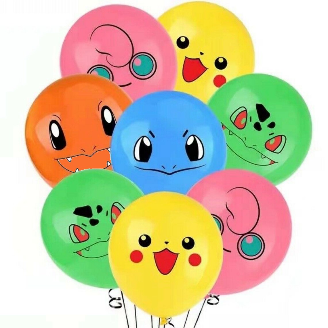 6x Colorful Pokémon Balloons to Brighten up Your Celebration Etsy