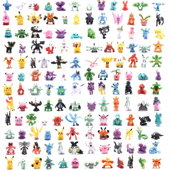 150pcs unieke Pokémon Action Figures!! Met Mewtwo, Charmander, Eevee, Snorlax en meer. Breid je Pokémon-verzameling uit