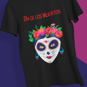 Jour du Tshirt Mort | costumes d’Halloween | | mexicaine de la chemise morte