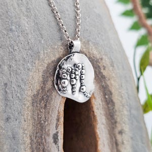Zodiac sign Scorpio, pendant made of fine silver, unique piece, handmade, silver jewelry, stars, universe, galaxy, orbit, sky, symbol