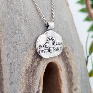 Zodiac sign Libra, pendant made of fine silver, unique piece, handmade, silver jewelry, stars, universe, galaxy, orbit, sky, symbol