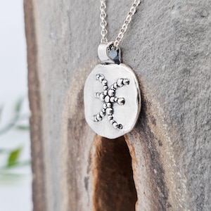 Zodiac sign Pisces, pendant made of fine silver, unique piece, handmade, silver jewelry, stars, universe, galaxy, orbit, sky, symbol