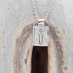 Unique piece, book pendant, sterling silver, handmade, novel, fairy tale, story, fantasy, library, bookstore, reading, author, love