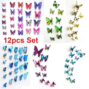 Butterfly Stickers - 3D Small – TheMedleybox