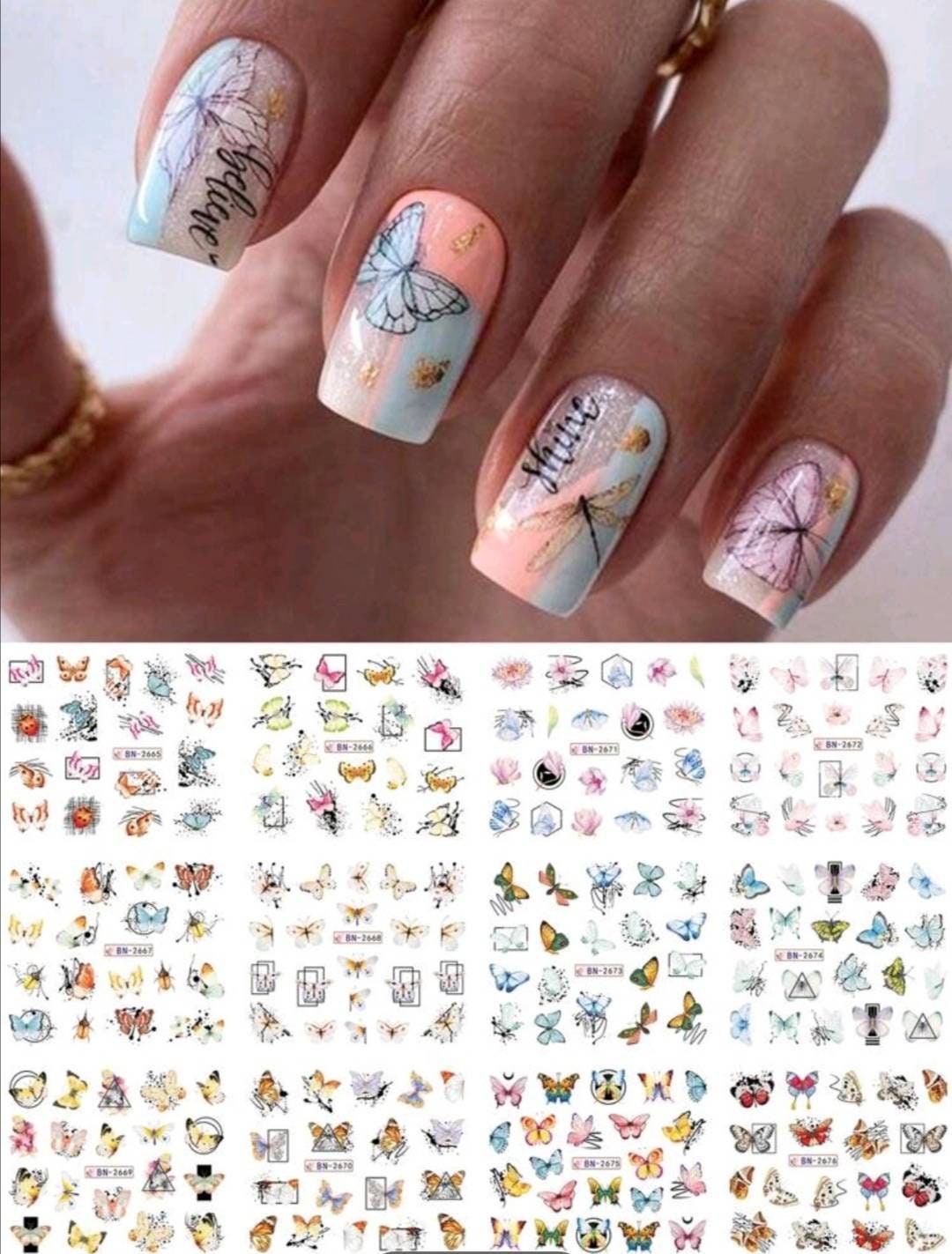 Brand Logo Nail stickers – TheBlueCAT UK