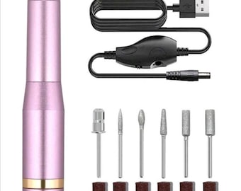 2 Way Strong Nail Drill Machine Electric Nail Drill File Manicure Kits