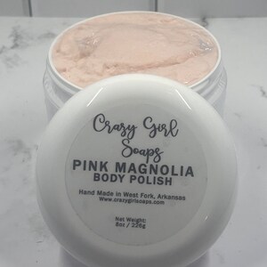 Sugar Scrub/Body Polish/Pink Magnolia/Emulsified
