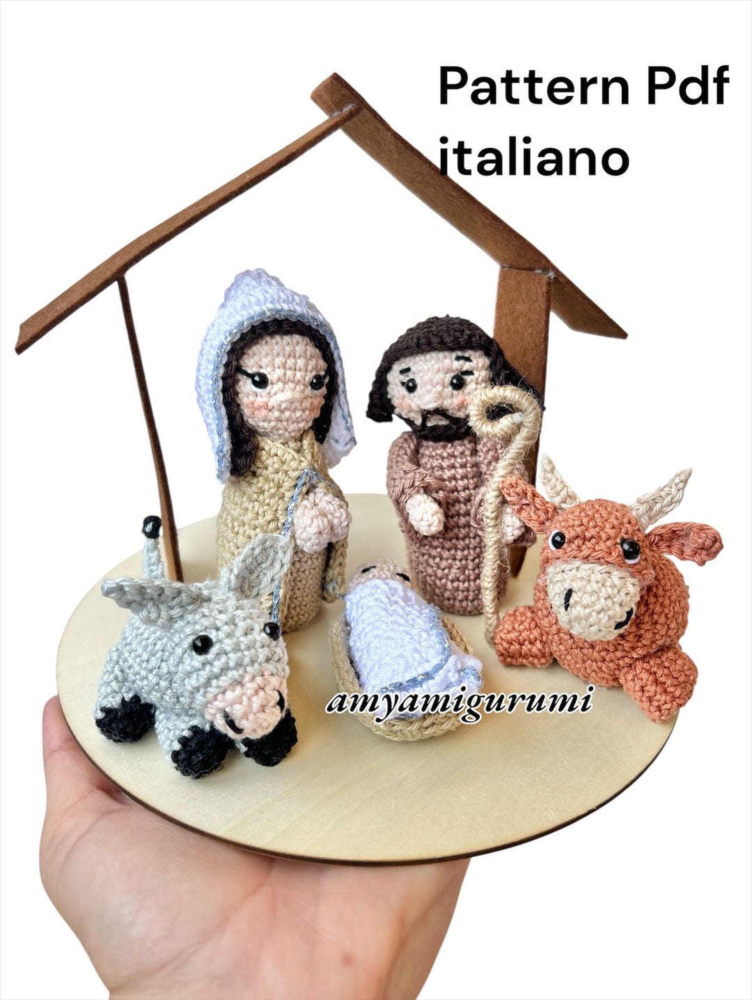 Nativity Scene Pattern Amigurumi PDF Pattern Italian Crochet Handmade ...