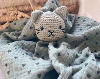 Personalisiertes Katzen-Schmusetuch – Einzigartige Kreation auf Bestellung