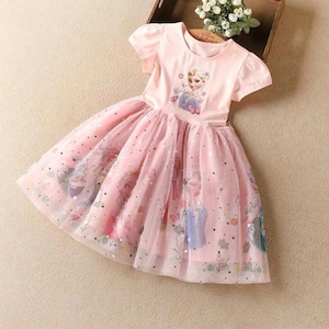 Kleid Eiskönigin Tutu Tüllkleid 画像 1