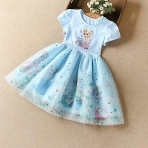 Kleid Eiskönigin Tutu Tüllkleid Azul