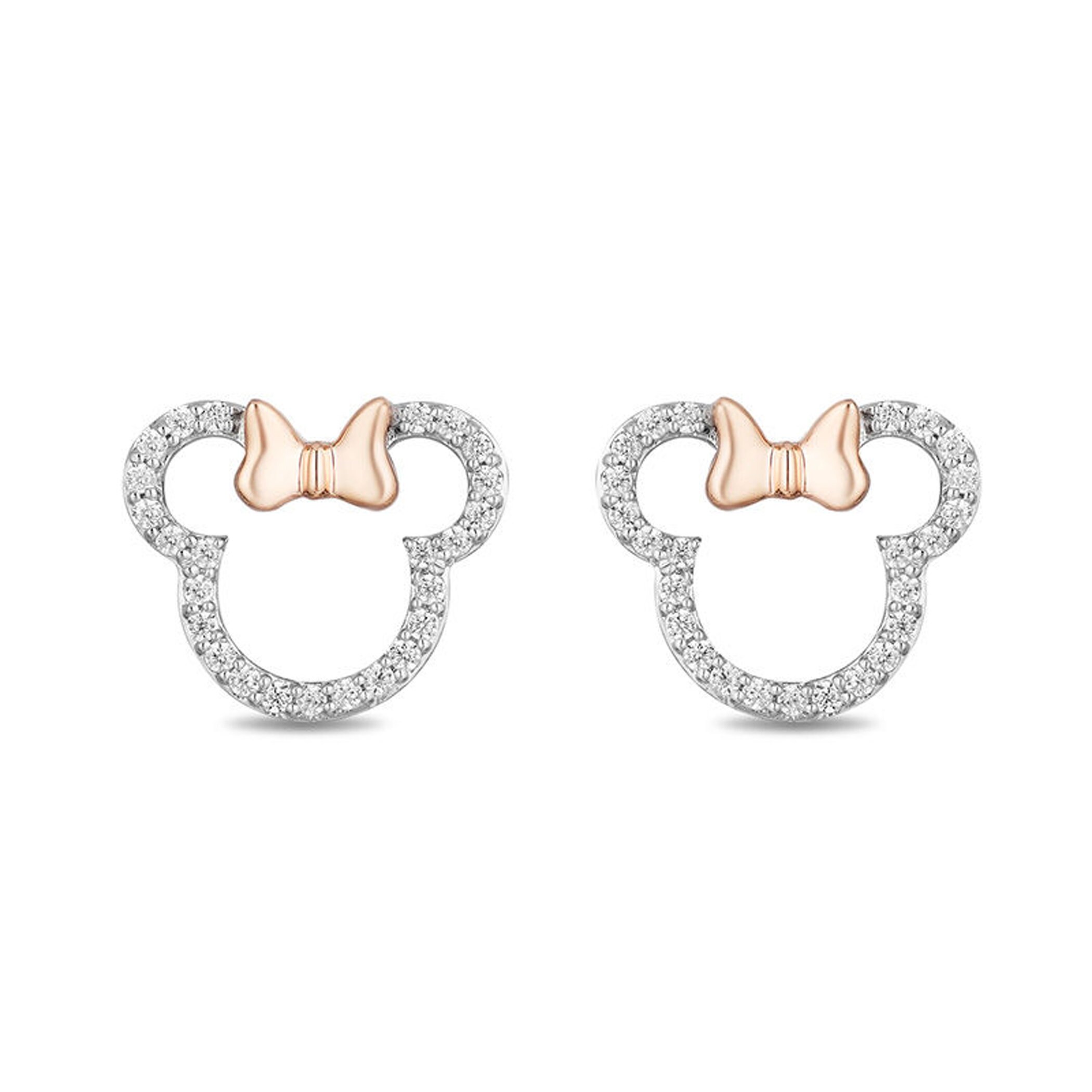 Minnie mouse diamond on sale earrings