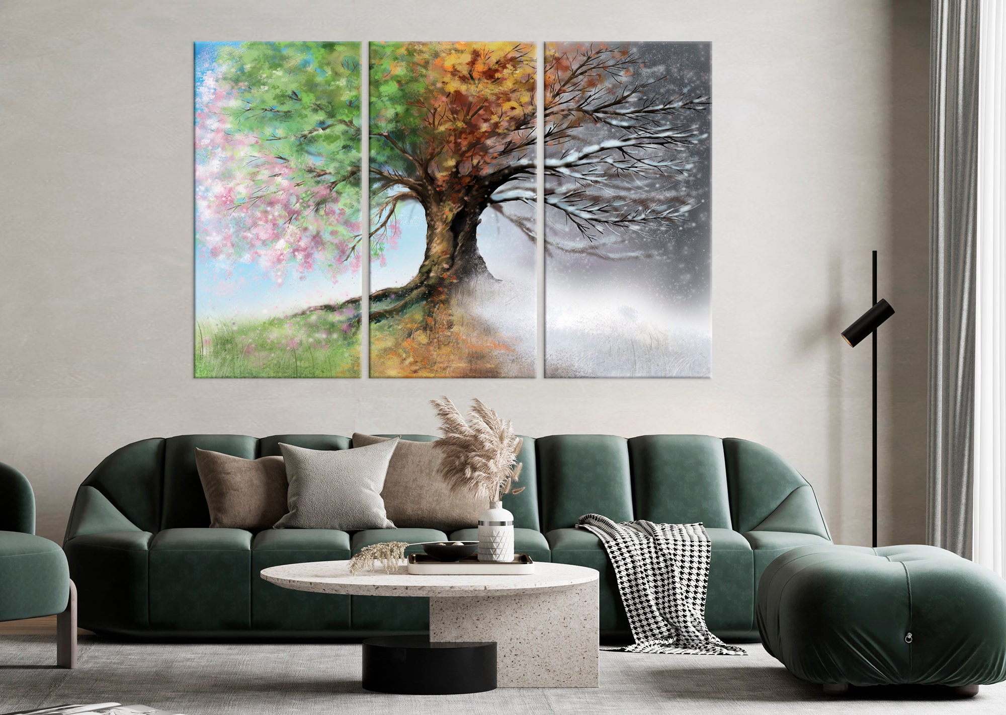 Tree Four Seasons Canvas Prints 4 Seasons Multi Panel Canvas Abstract