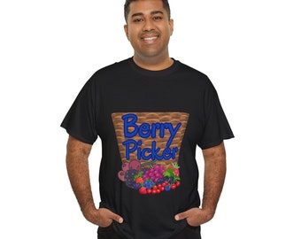 Express Shipping The Berry Picker Unisex Heavy Cotton Tee USA